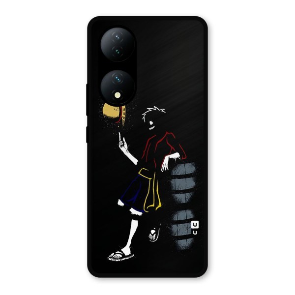 One Piece Luffy Style Metal Back Case for Vivo T2