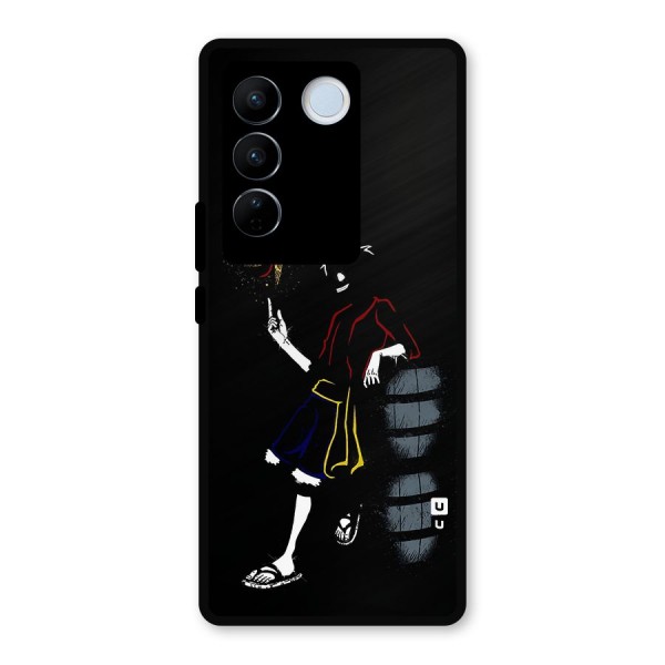 One Piece Luffy Style Metal Back Case for Vivo V27 Pro