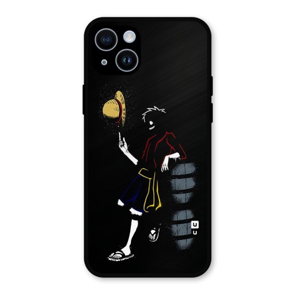 One Piece Luffy Style Metal Back Case for iPhone 14