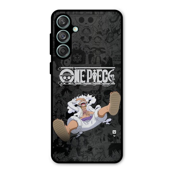 One Piece Manga Laughing Metal Back Case for Galaxy M55 5G