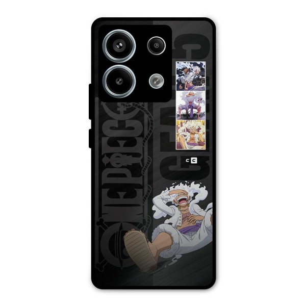 One Piece Monkey D LUffy Gear 5 Metal Back Case for Redmi Note 13 Pro 5G