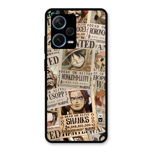 One Piece Most Wanted Metal Back Case for Redmi Note 12 Pro Plus 5G