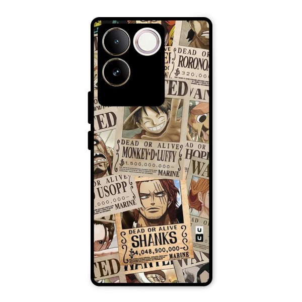 One Piece Most Wanted Metal Back Case for Vivo T2 Pro