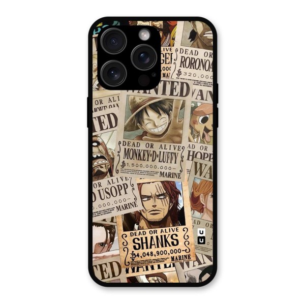 One Piece Most Wanted Metal Back Case for iPhone 15 Pro Max