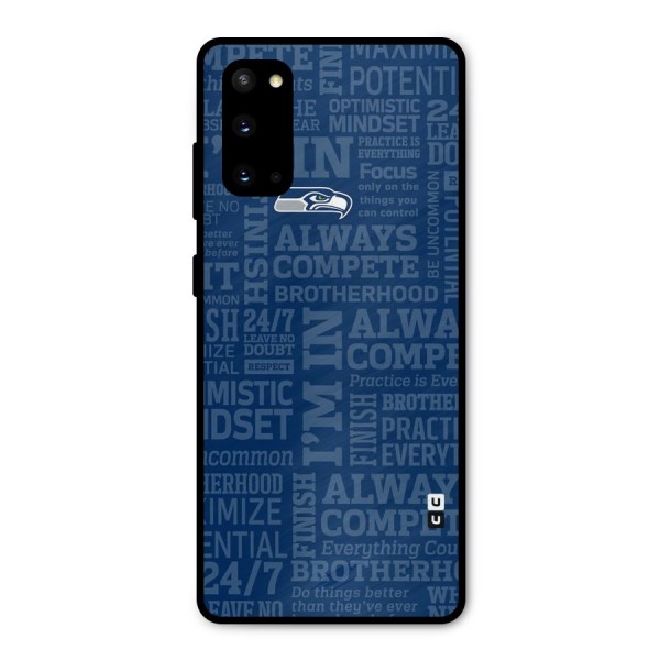 Optimistic Blue Metal Back Case for Galaxy S20