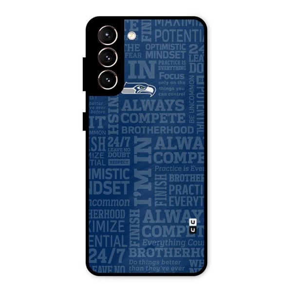 Optimistic Blue Metal Back Case for Galaxy S21 5G
