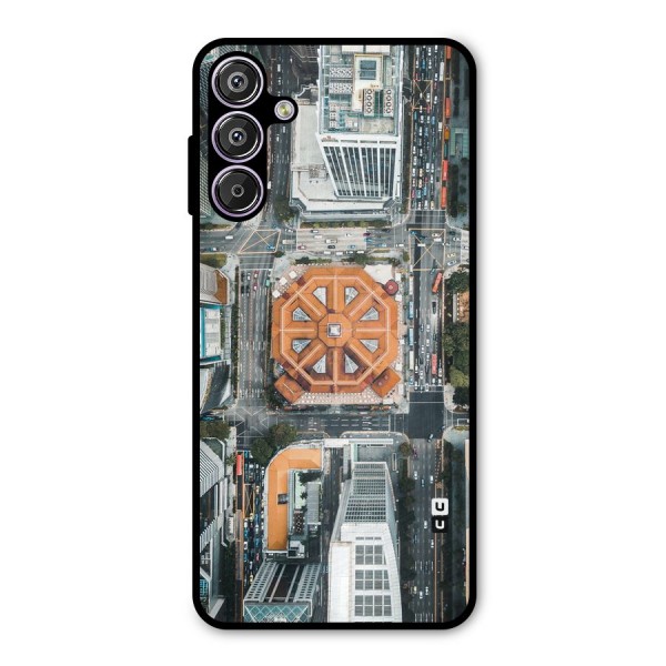 Orange Dome Metal Back Case for Galaxy M15