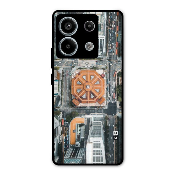 Orange Dome Metal Back Case for Redmi Note 13 Pro 5G