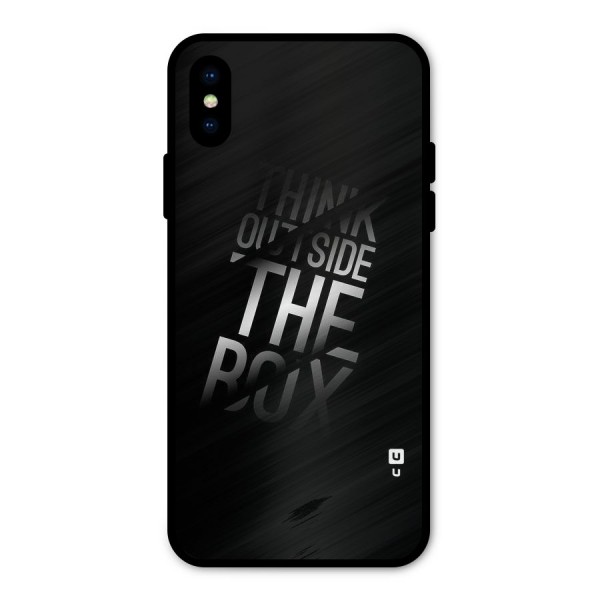 Outside The Box Thinking Metal Back Case for iPhone X
