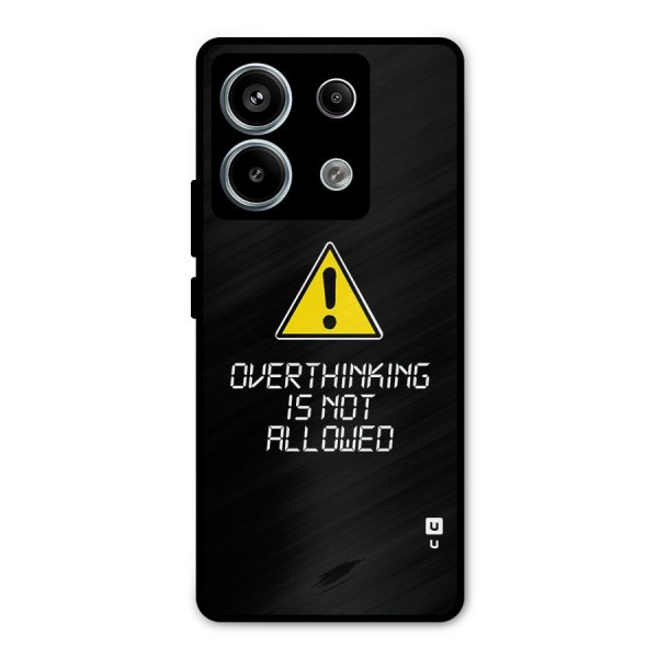 Over Thinking Metal Back Case for Redmi Note 13 Pro 5G