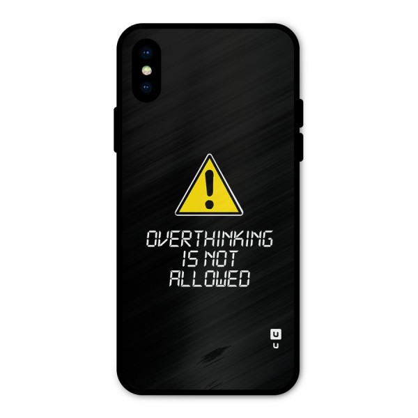 Over Thinking Metal Back Case for iPhone X