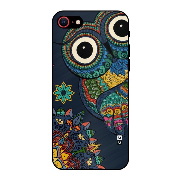 Owl Eyes Metal Back Case for iPhone 8