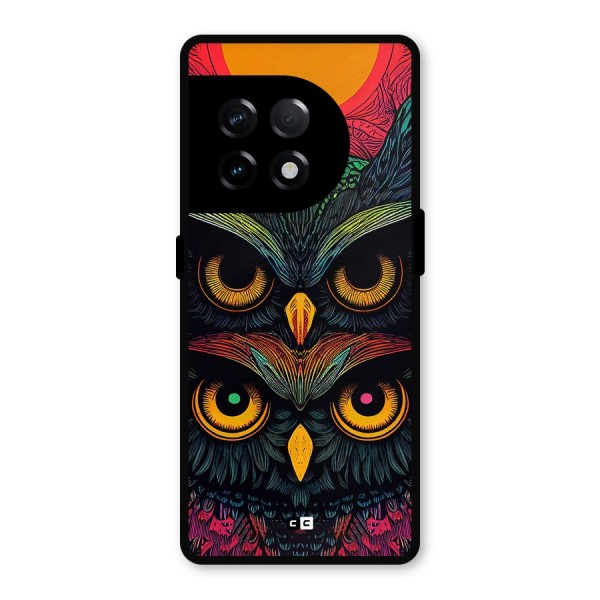 Owl Soul Art Illustration Metal Back Case for OnePlus 11R