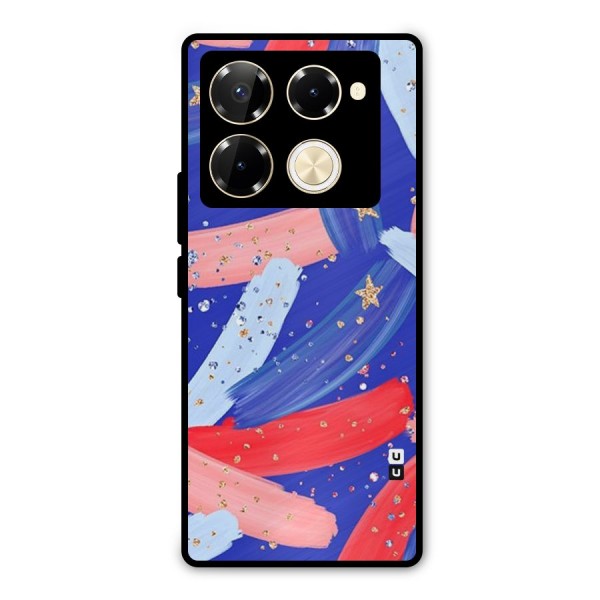 Paint Stars Metal Back Case for Infinix Note 40 Pro