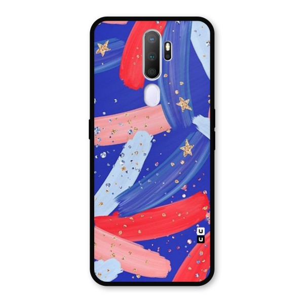 Paint Stars Metal Back Case for Oppo A9 (2020)