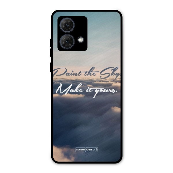 Paint the Sky Metal Back Case for Moto G84