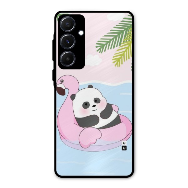 Panda Swim Metal Back Case for Galaxy A55