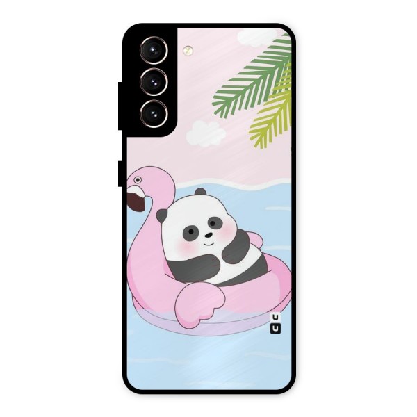 Panda Swim Metal Back Case for Galaxy S21 5G