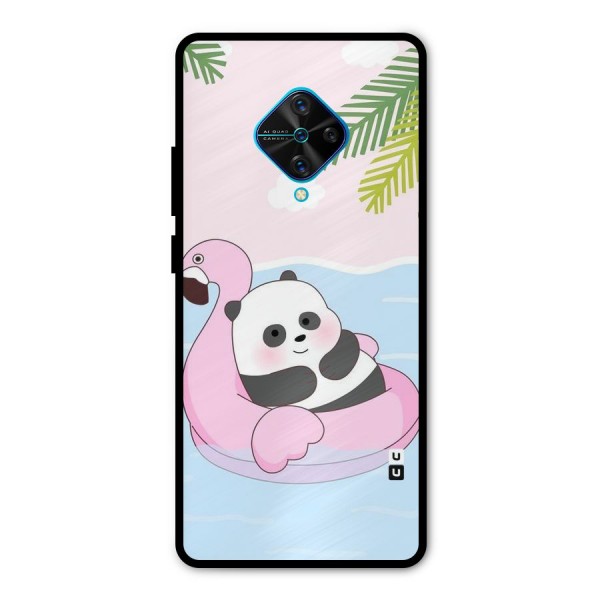 Panda Swim Metal Back Case for Vivo S1 Pro