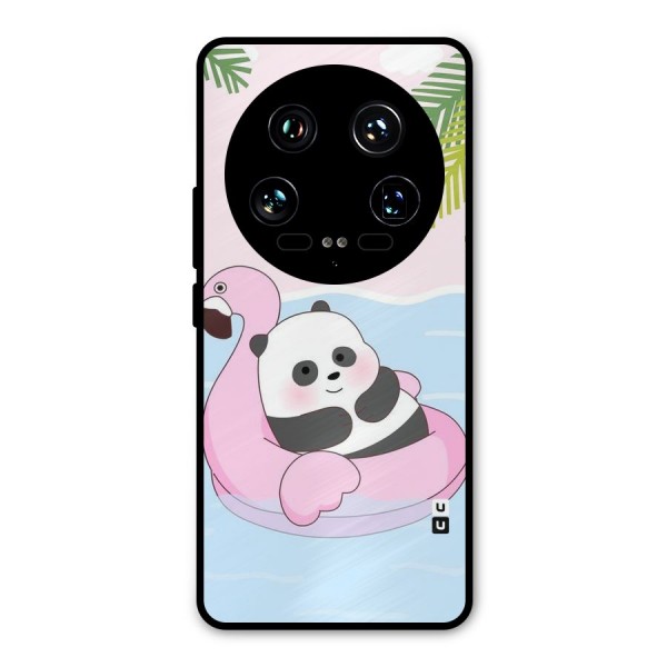 Panda Swim Metal Back Case for Xiaomi 14 Ultra