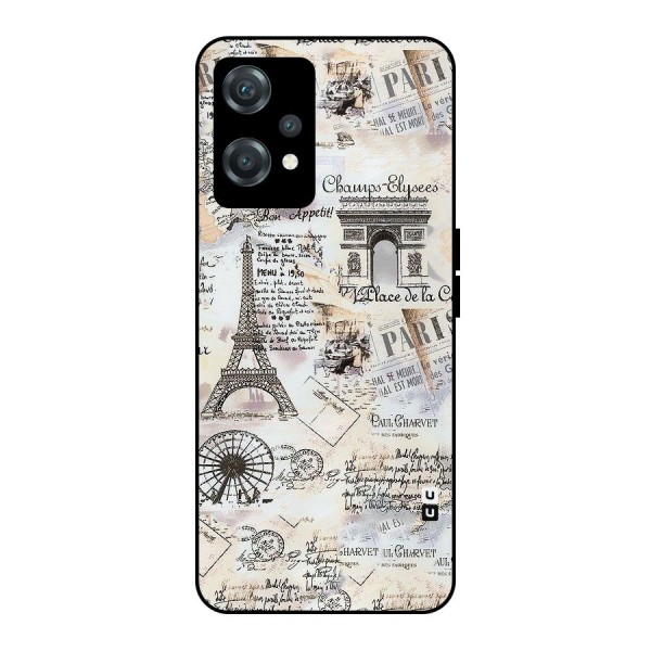 Paris Paper Metal Back Case for OnePlus Nord CE 2 Lite 5G