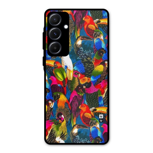 Parrot Art Metal Back Case for Galaxy A55