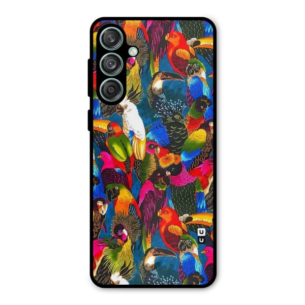 Parrot Art Metal Back Case for Galaxy M55 5G