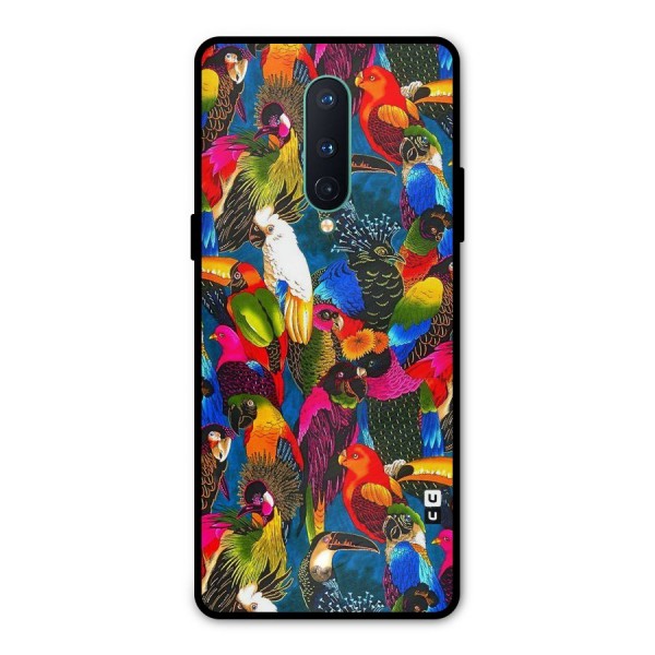 Parrot Art Metal Back Case for OnePlus 8