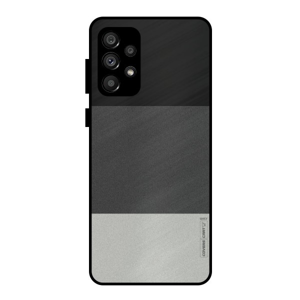 Pastel Black and Grey Metal Back Case for Galaxy A73 5G