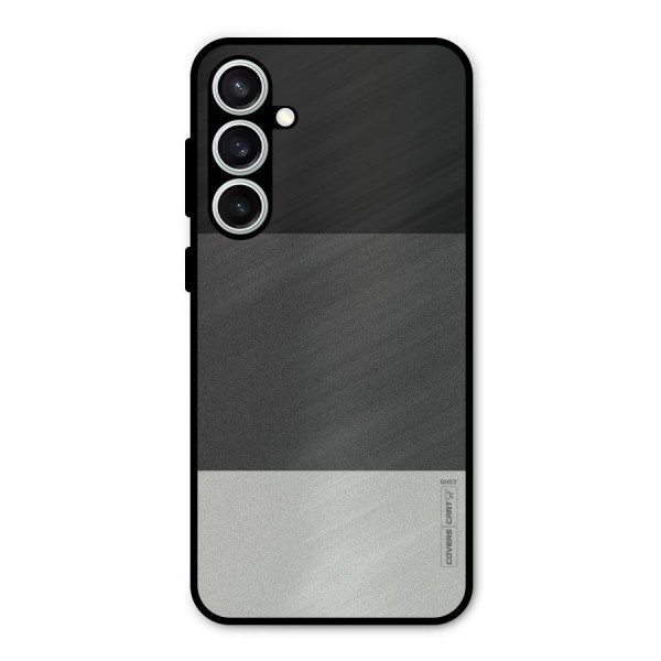 Pastel Black and Grey Metal Back Case for Galaxy S23 FE