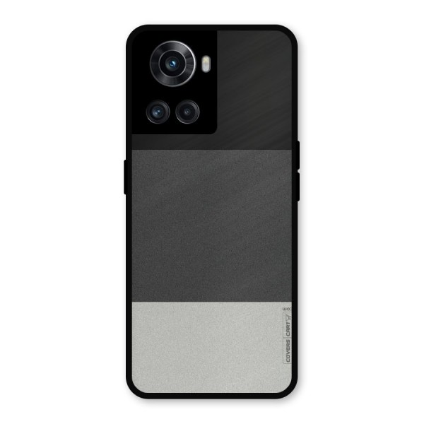 Pastel Black and Grey Metal Back Case for OnePlus 10R