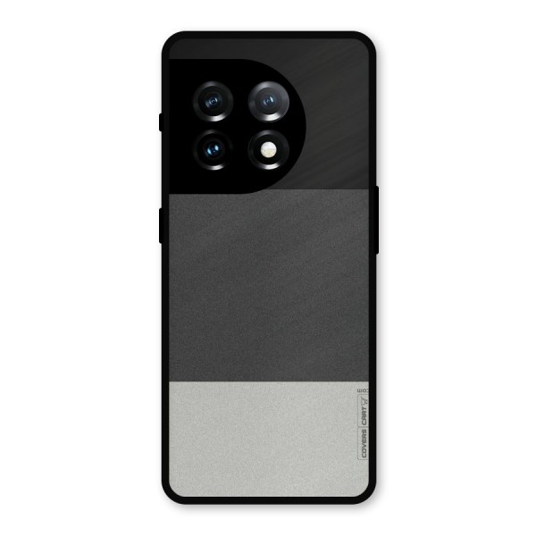 Pastel Black and Grey Metal Back Case for OnePlus 11