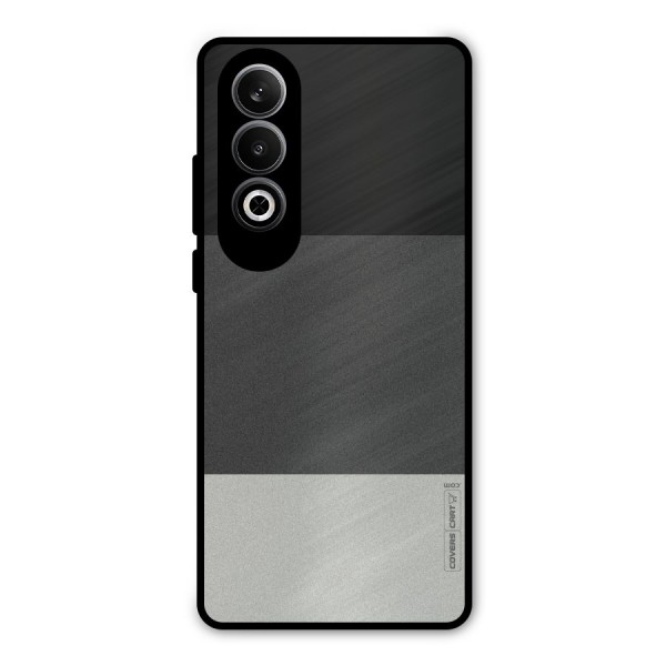 Pastel Black and Grey Metal Back Case for OnePlus Nord CE4