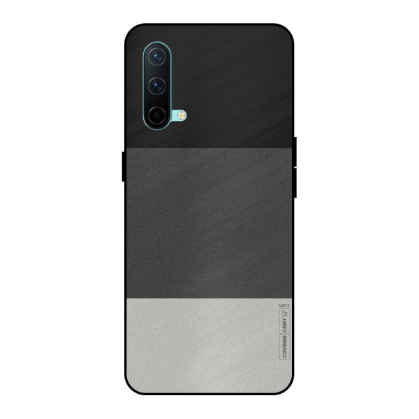 Pastel Black and Grey Metal Back Case for OnePlus Nord CE 5G