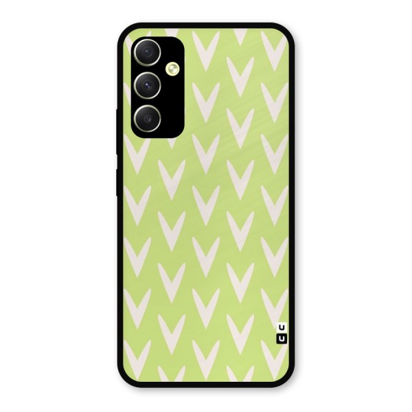Pastel Green Grass Metal Back Case for Galaxy A34