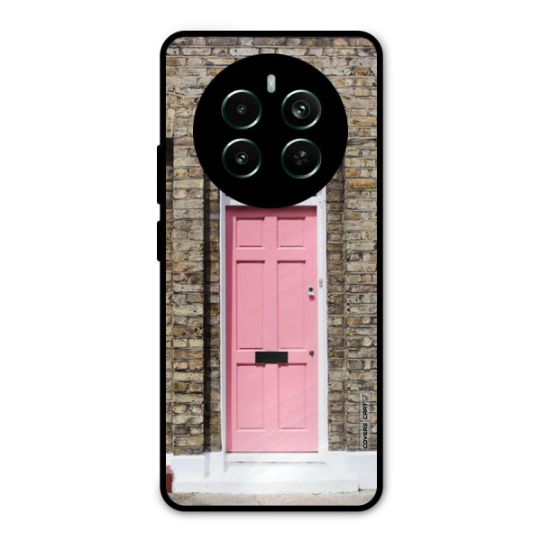 Pastel Pink Door Metal Back Case for Realme 12 Plus