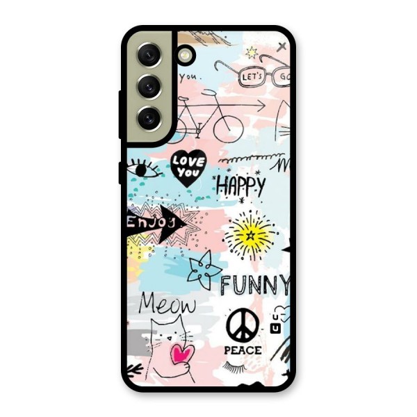 Peace And Funny Metal Back Case for Galaxy S21 FE 5G (2023)
