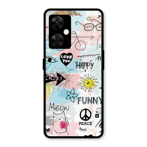 Peace And Funny Metal Back Case for OnePlus Nord CE 3 Lite