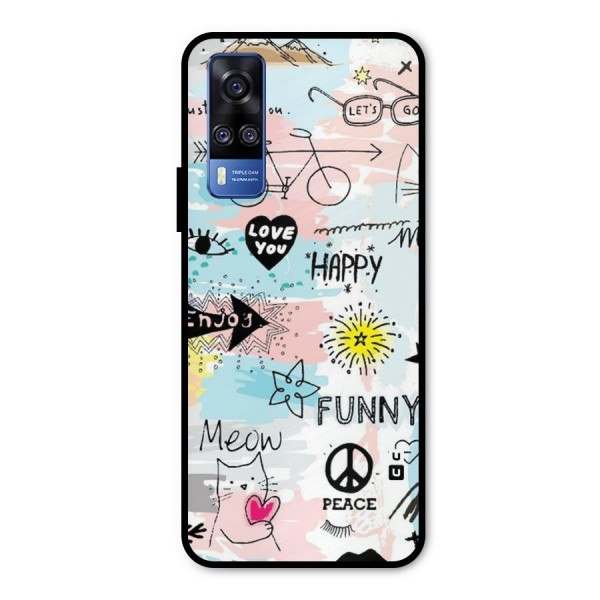 Peace And Funny Metal Back Case for Vivo Y31