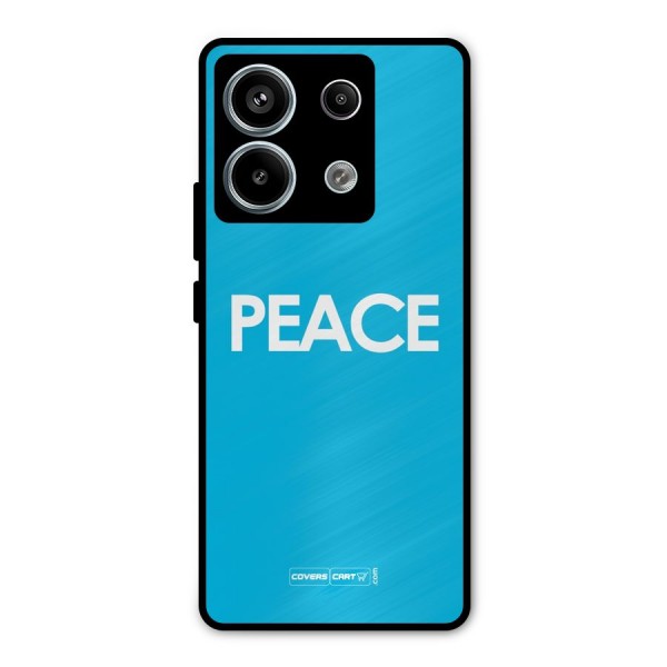 Peace Metal Back Case for Redmi Note 13 Pro 5G