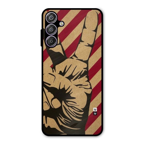 Peace Stripes Metal Back Case for Galaxy F15