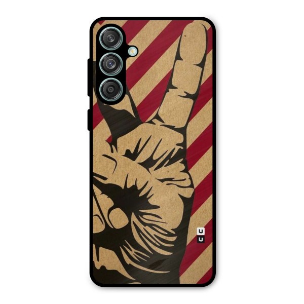 Peace Stripes Metal Back Case for Galaxy M55 5G