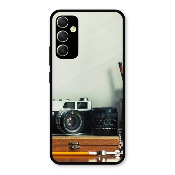 Photographer Desk Metal Back Case for Galaxy A34