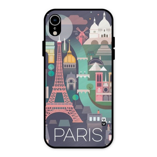 Pink Cute Tower Metal Back Case for iPhone XR