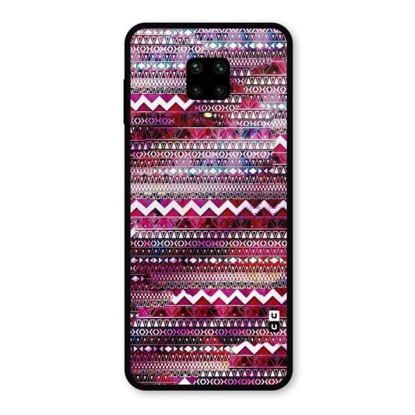 Pink Indie Pattern Metal Back Case for Redmi Note 9 Pro Max