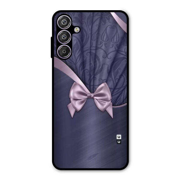Pink Ribbon Metal Back Case for Galaxy M15