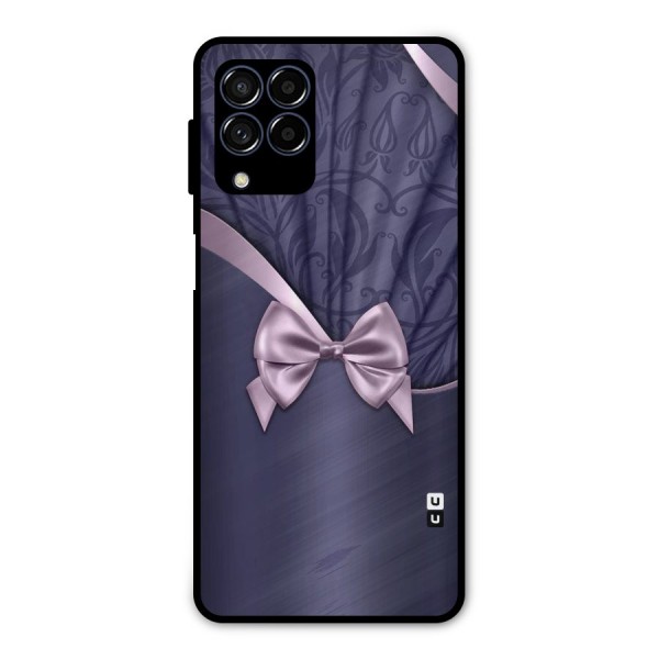 Pink Ribbon Metal Back Case for Galaxy M53 5G