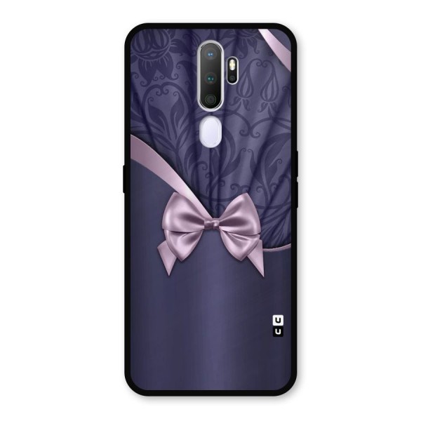 Pink Ribbon Metal Back Case for Oppo A9 (2020)
