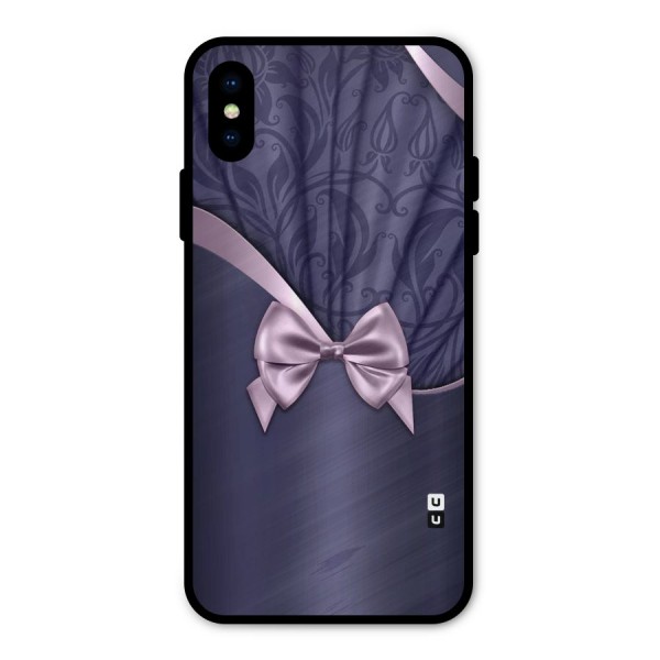 Pink Ribbon Metal Back Case for iPhone X