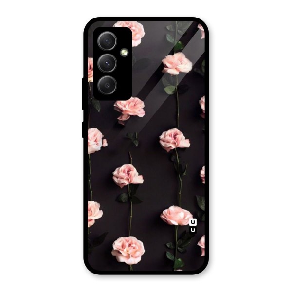Pink Roses Glass Back Case for Galaxy A34